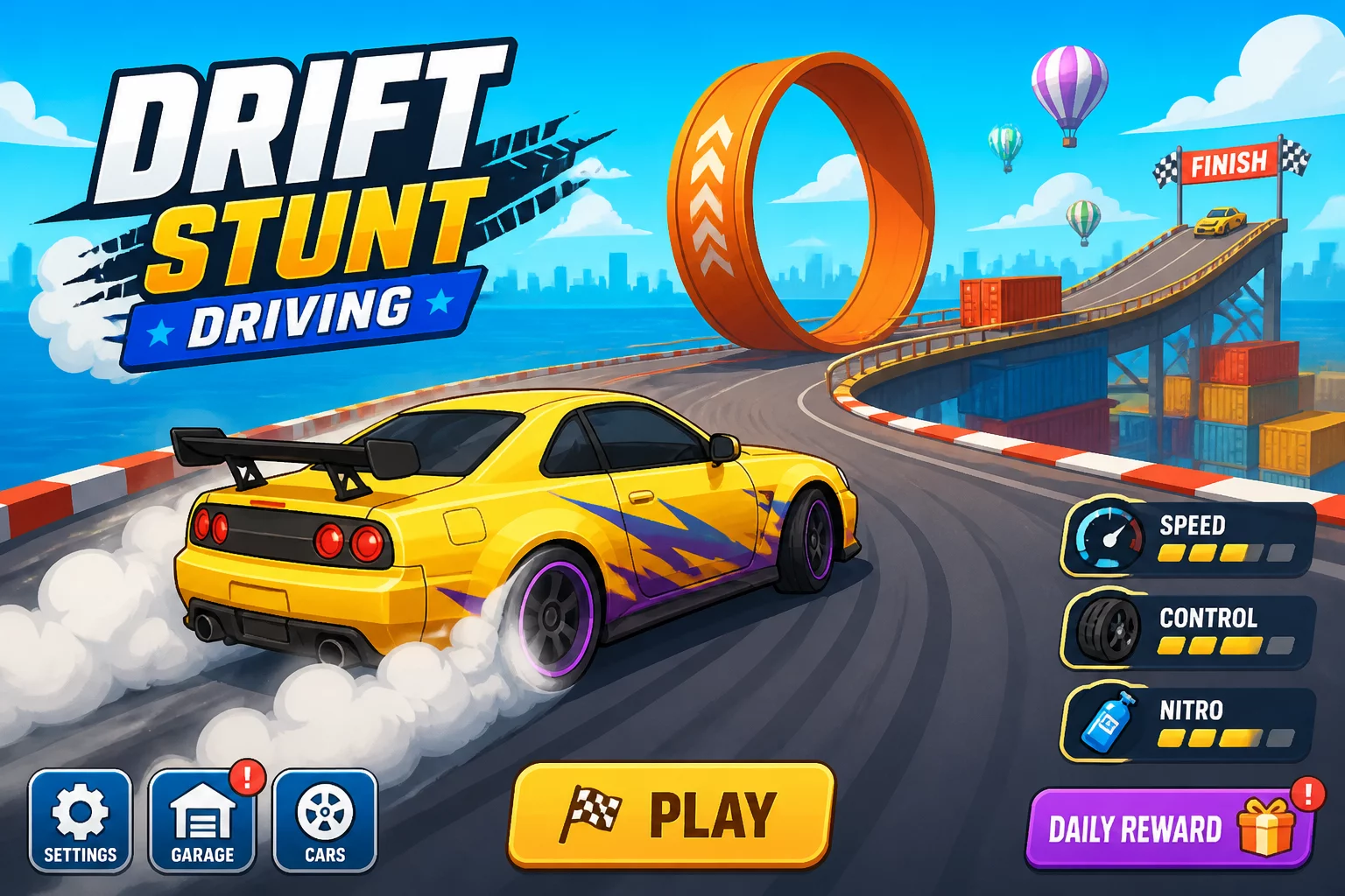 Real Stunts Drift Car Driving 3D Pro