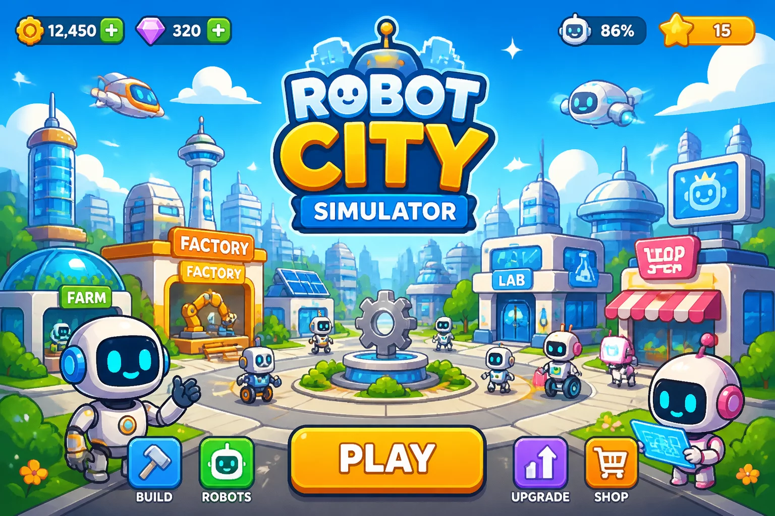Robot City Simulator Action