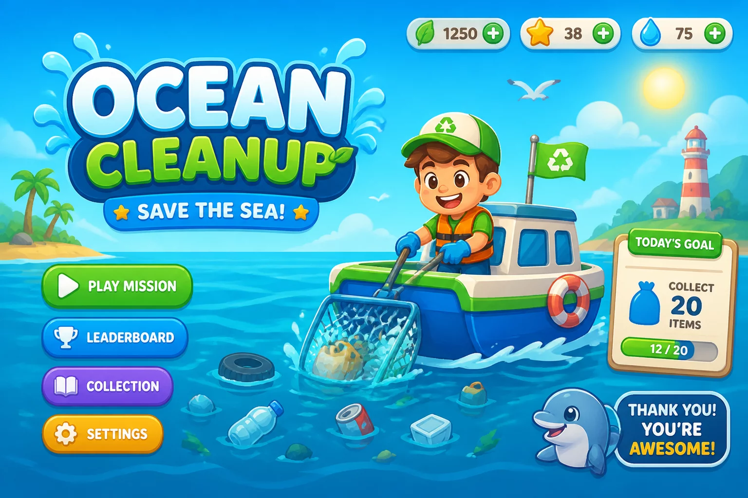 The Smurfs Ocean Cleanup Mission